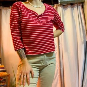 Vintage striped top